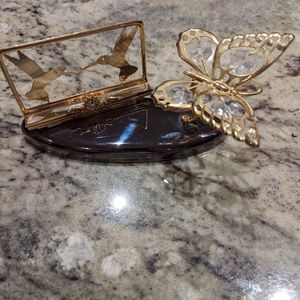 Vintage Genuine Austrian Crystal card holder